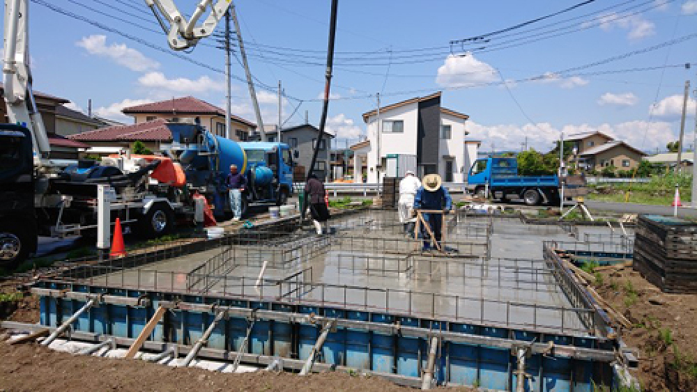 基礎コンクリート打設